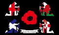 5x3 Lest We Forget Britain Remembers Flag