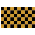 5x3 Black & Gold Chequered Flag