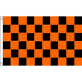 5x3 Black & Orange Chequered Flag