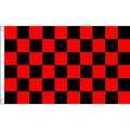 5x3 Black & Red Chequered Flag
