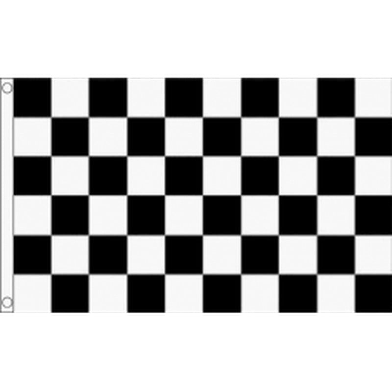 5x3 Black & White Chequered Flag