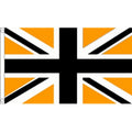 5x3 UK Flag Black & Orange Flag