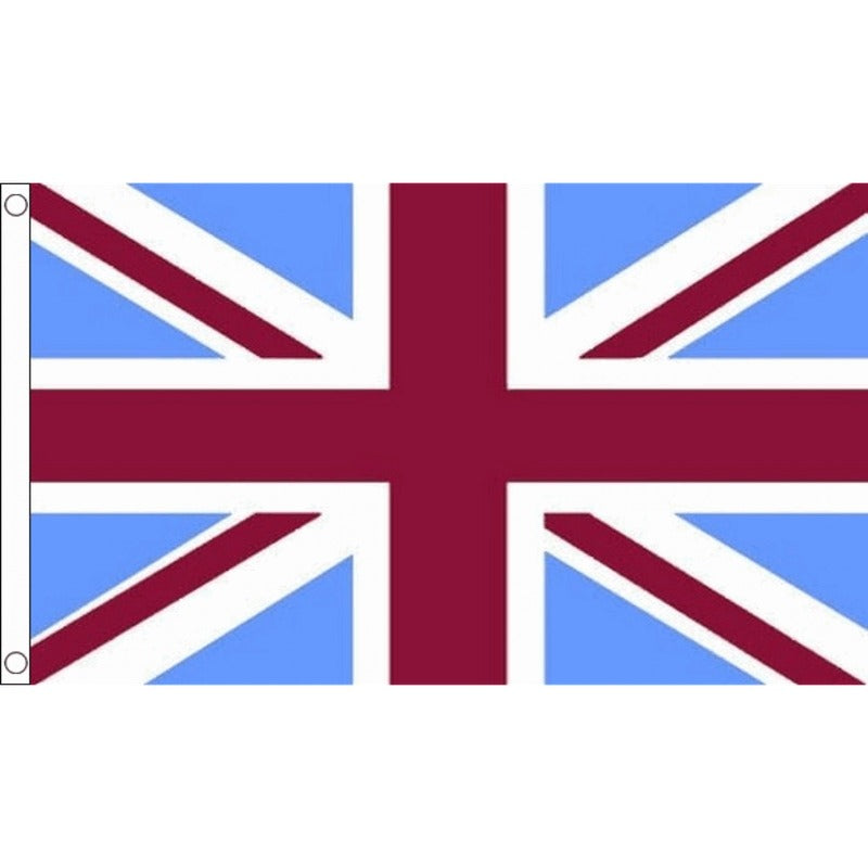5x3 UK Flag Claret & Blue Flag