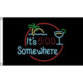 5x3 It's 5 o'clock Somewhere Flag Dark