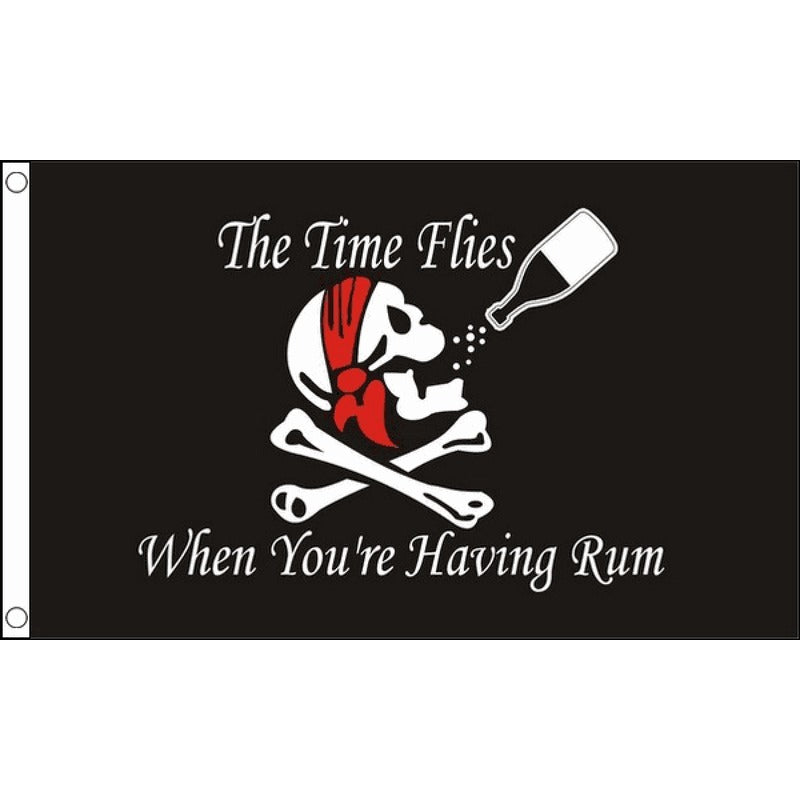 5x3 Time Flies When You're Having Rum Flag
