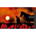 5x3 Lest We Forget War Horse Flag