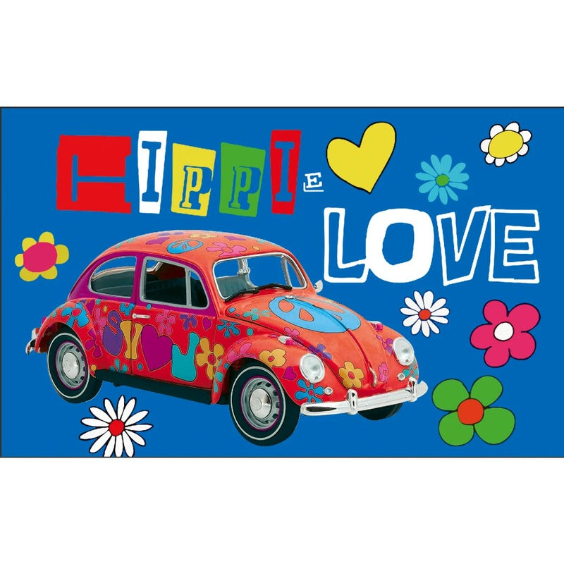5x3 Peace Red Beetle Flag