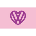 5x3 Love VW Pink & Purple Flag
