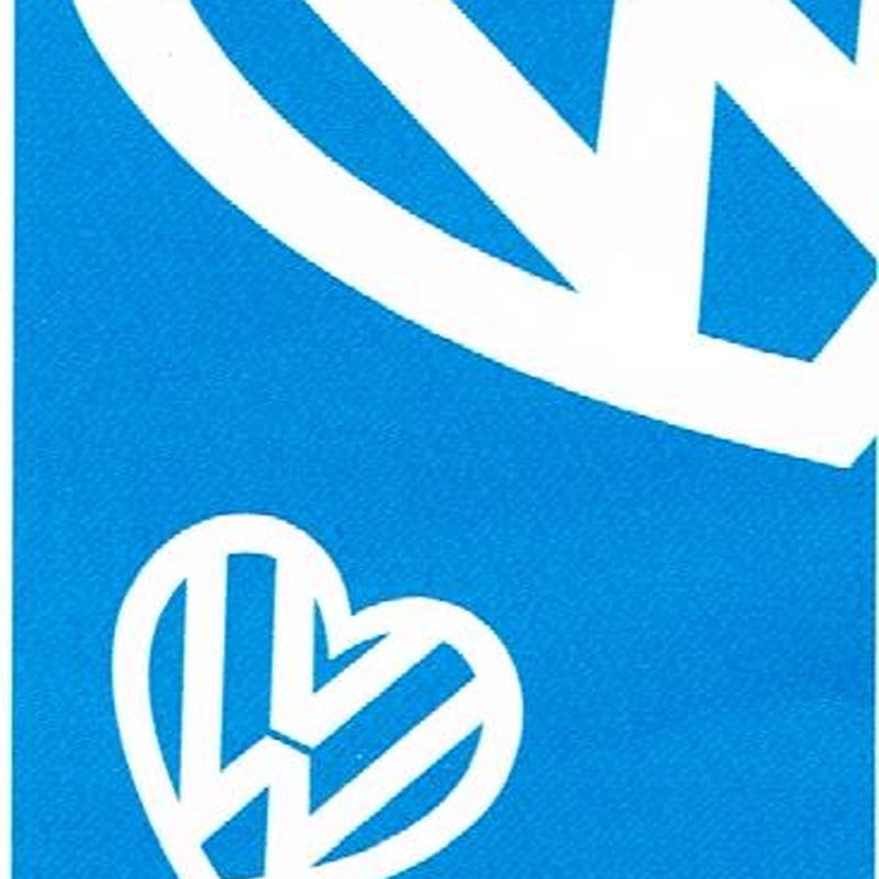 8x3 Love VW Blue & White Banner Flag