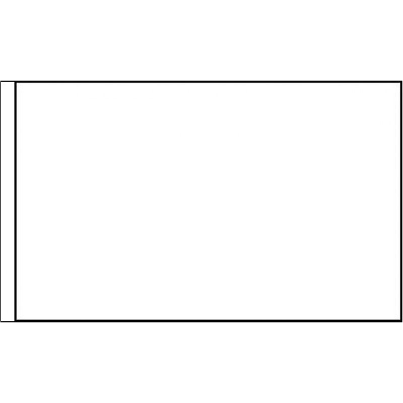 5x3 Plain White Flag